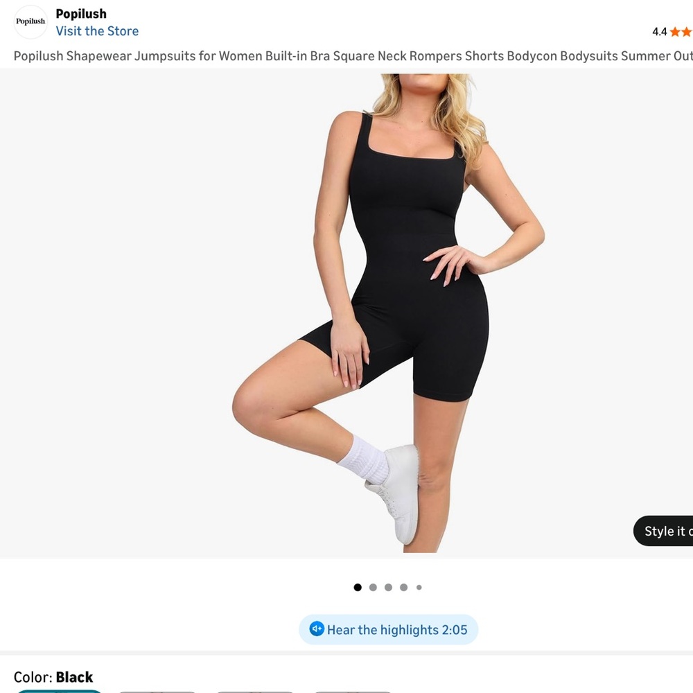 Popilush body suit